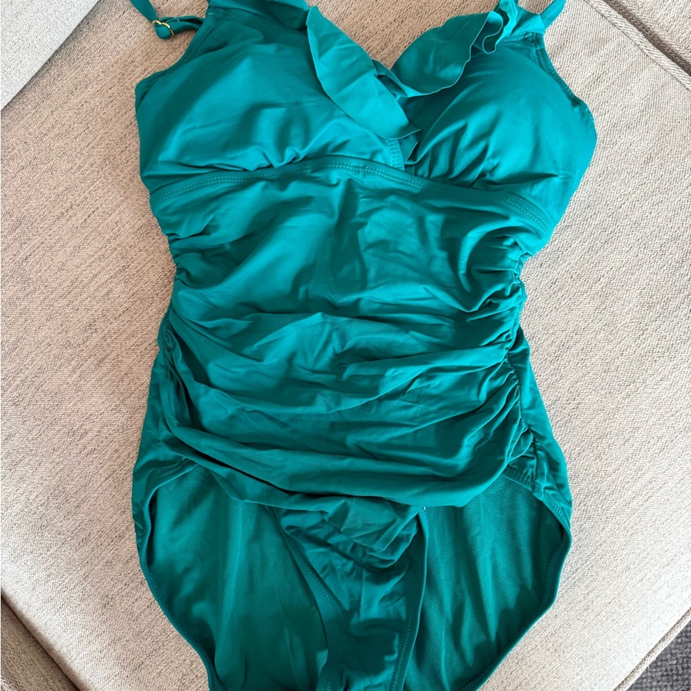 Ralph Lauren Teal One Piece Swimsuit